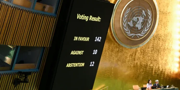 142 Nations Back Resolution Calling for Hamas Disarmament, End to Gaza War