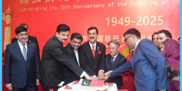 Senate Chairman Gilani Reaffirms Pak-China “Iron Brotherhood” on China’s 76th National Day