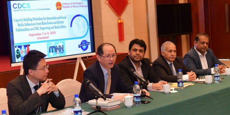 Media’s role is significant in communicating bilateral relations, projects under CPEC: Chinese Charge d’Affaires