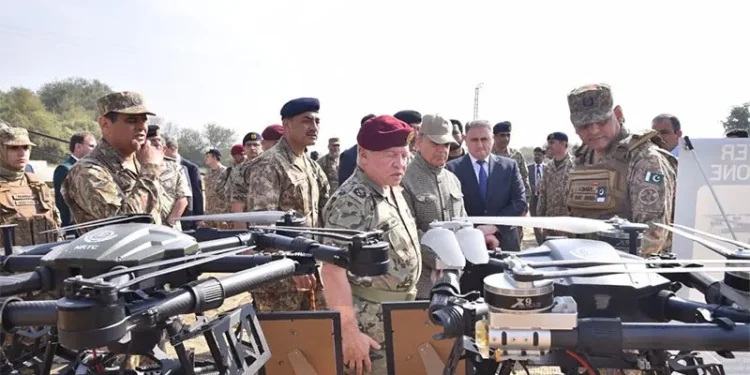 Pakistan, Jordan vow to deepen defence ties as King Abdullah witnesses firepower demo near Jhelum