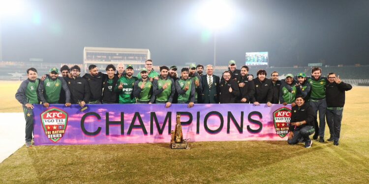 Pakistan clinch tri-series title with six-wicket win over Sri Lanka at Rawalpindi