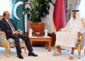 President Asif Ali Zardari met with Qatari Emir Sheikh Tamim bin Hamad al-Thani in Doha