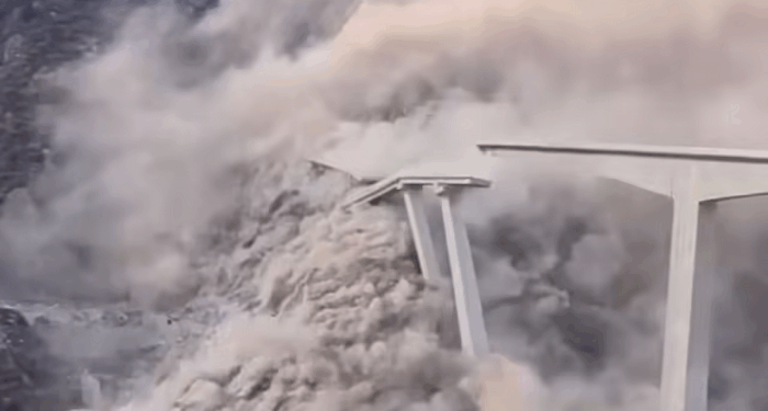 China’s Hongqi Bridge collapses into river, just months after its opening