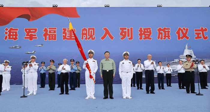 Xi attends commissioning ceremony of China’s Fujian aircraft carrier in South China