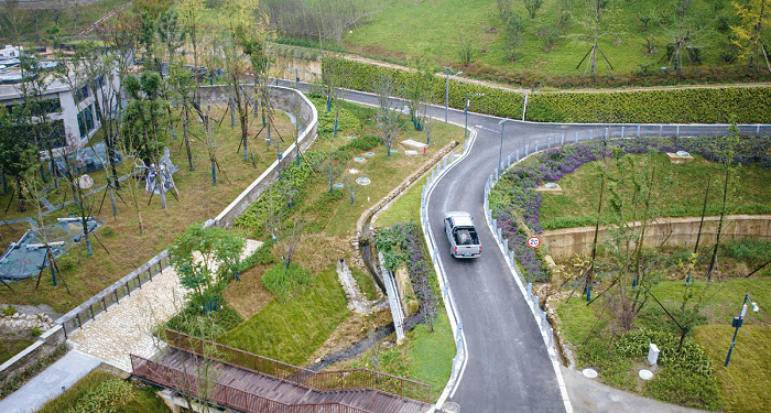 A giant panda transported by a vehicle for accommodation at the Mianyang base of China Conservation and Research Center for the Giant Panda in Mianyang city, Southwest China's Sichuan province