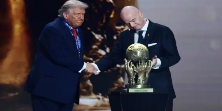 Trump awarded FIFA’s first peace prize at 2026 World Cup draw event in Washington