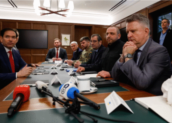 U.S. Secretary of State Marco Rubio meets with Secretary of Ukraine's National Security and Defence Council Rustem Umerov and other members of a Ukrainian delegation in Hallandale Beach, Florida, U.S. [Reuters]