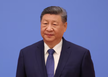 Chinese President Xi Jinping attends the 7th formal meeting of the Franco-Chinese Business Council in Beijing, China, on December 4, 2025. LUDOVIC MARIN/Pool via REUTERS