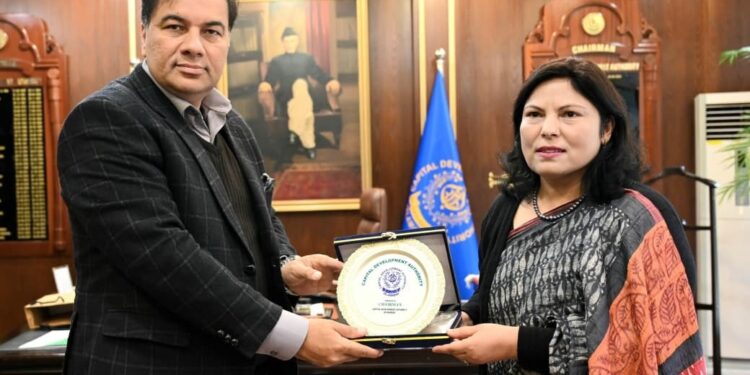 CDA Chairman Meets Nepal’s Ambassador, Discusses Urban Cooperation and Sister City Plan