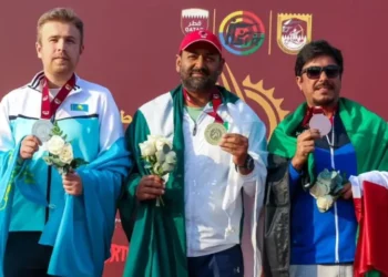 Muhammad Farrukh Nadeem Clinches Gold, Sets Two Records at Asian Shotgun Championship