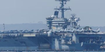 US carrier strike group arrives in Middle East amid Iran tensions