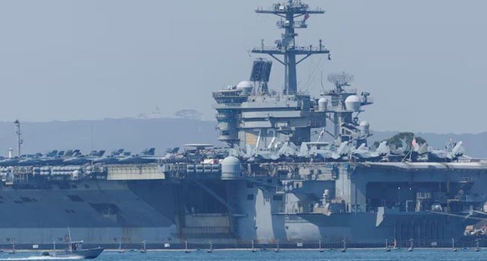 US carrier strike group arrives in Middle East amid Iran tensions