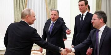 Russia’s President attends a meeting with U.S. President Donald Trump’s special envoy