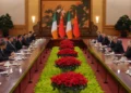 Irish Prime Minister Micheál Martin held a bilateral meeting with Chinese President Xi Jinping at the Great Hall of the People in Beijing on January 5, 2026. — Reuters