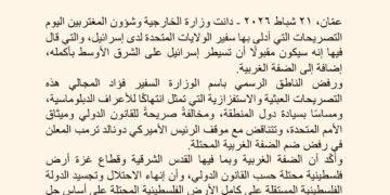 Jordan condemns U.S. ambassador’s remarks over Israeli “right” to entire Middle East