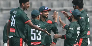 Nahid Rana’s five-wicket haul powers Bangladesh to dominant win over Pakistan in ODI series opener