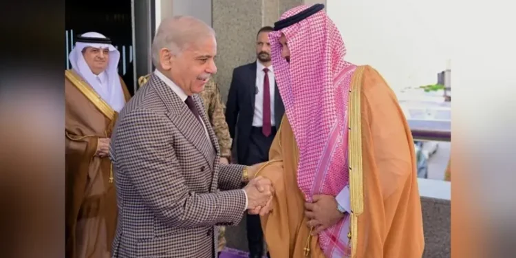 Prime Minister Shehbaz Sharif arrives in Saudi Arabia for brief visit amid escalating Middle East tensions