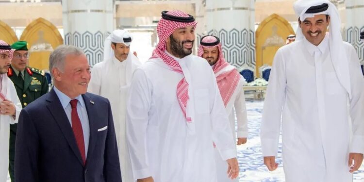 Saudi Crown Prince Holds Trilateral Talks with Jordan, Qatar Leaders Amid Rising Regional Tensions