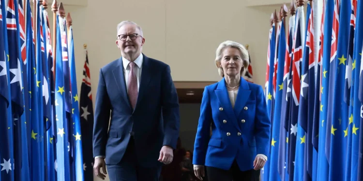 Australia, European Union agree sweeping new trade pact after 8 years