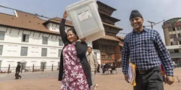 Nepal vote count shows ex-rapper’s party leading in majority of seats