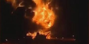 Oil tankers burn near Iraq as Iranian strikes defy Trump’s claim to have won  war