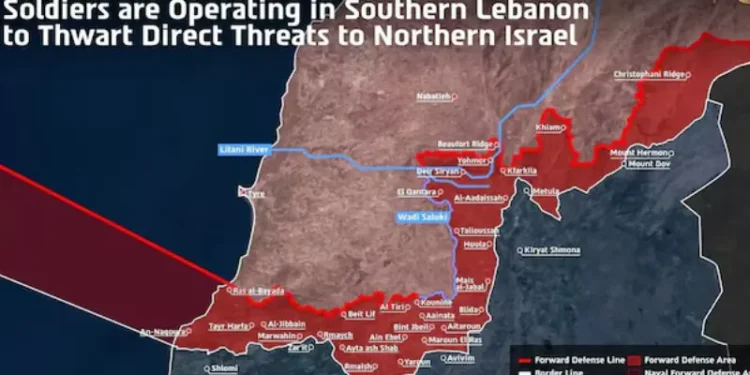 Israel Reveals New Deployment Line Inside Lebanon After Ceasefire