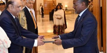 Ethiopian Ambassador Presents Credentials to President Asif Ali Zardari, Pledges Stronger Bilateral Ties
