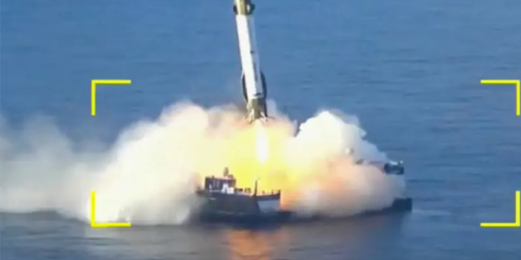 Blue Origin lands reused rocket booster for first time