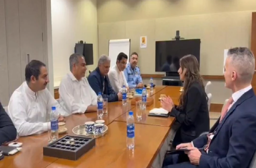 Interior Minister Visits US Embassy, Holds Key Meeting with Ambassador Natalie Baker