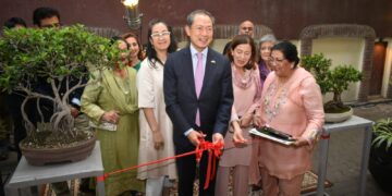 Ambassador of Japan Opens “Spring Reverie: Crafts of Pakistan” Sogetsu Ikebana Exhibition in Lahore