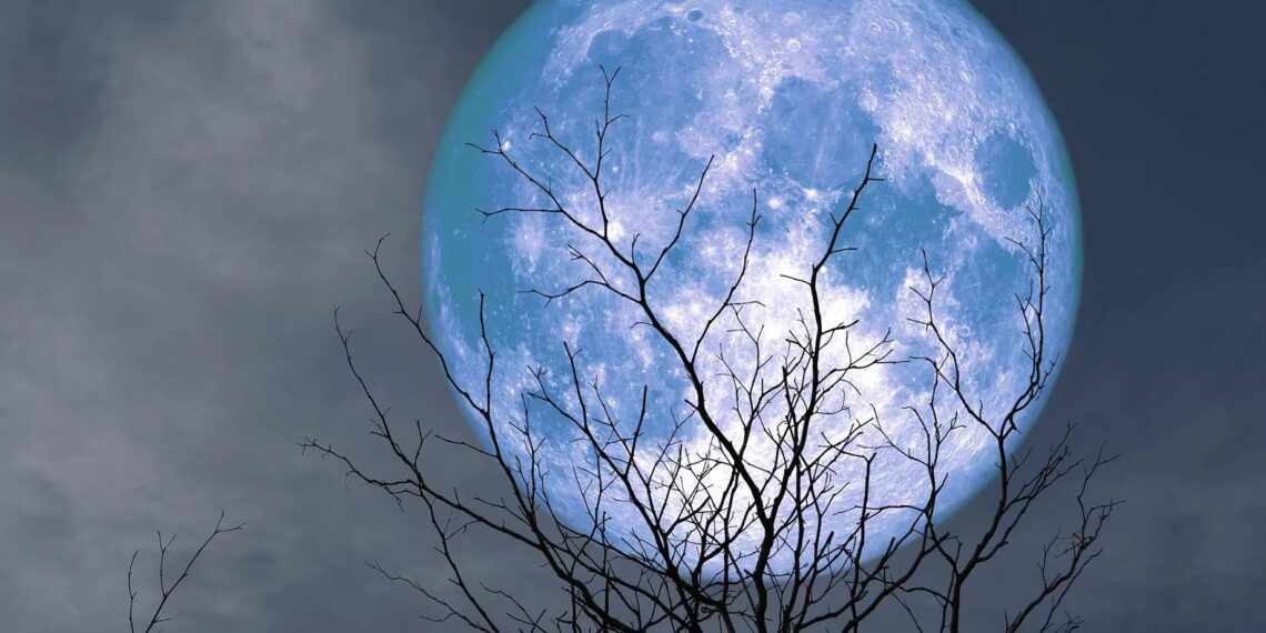Rare Blue Moon and Micromoon Observed in the Sky
