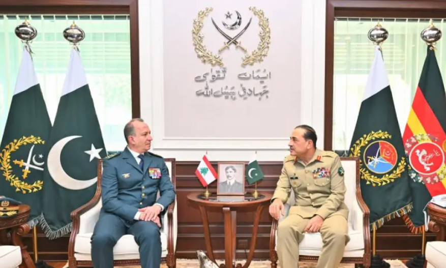 Lebanese Army Chief Calls on COAS Asim Munir at GHQ