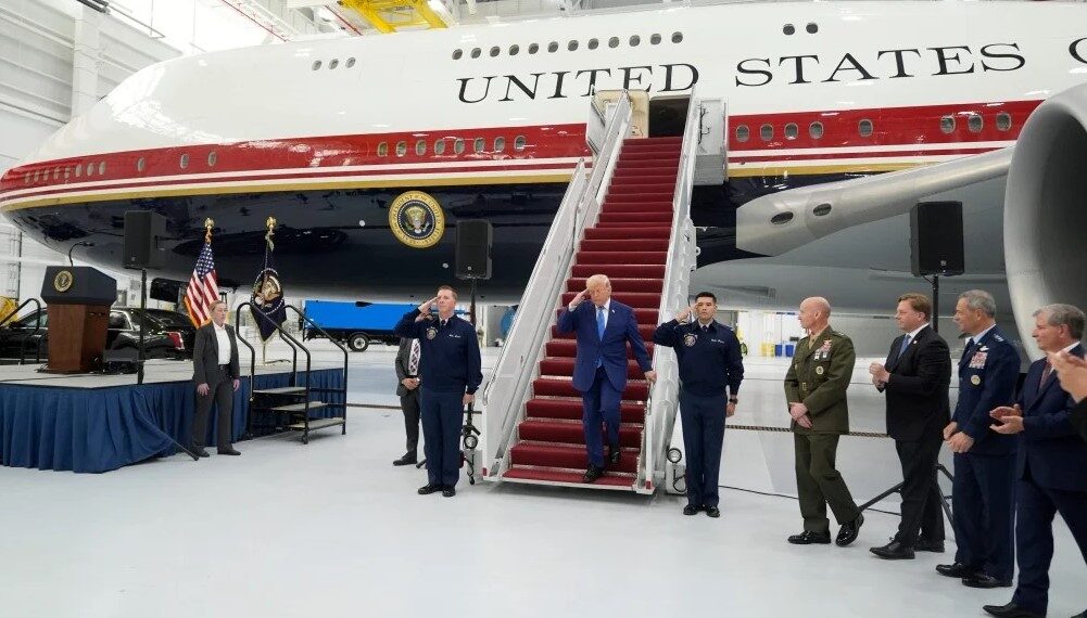 Trump Unveils New Air Force One Converted from Former Qatari Jet