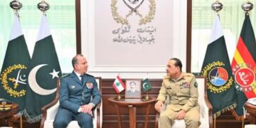 Pakistan, Lebanon Military Chiefs Discuss Regional Security and Defence Cooperation at GHQ