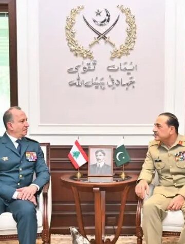 Pakistan, Lebanon Military Chiefs Discuss Regional Security and Defence Cooperation at GHQ