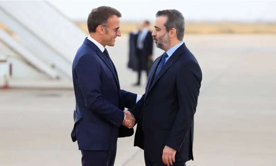 Macron arrives in Damascus, backs ‘free, pluralist Syria’ in landmark visit