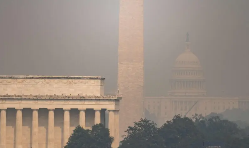 US blames Canada for wildfire smoke