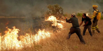 Over 100,000 evacuated as wildfires sweep across France and Spain