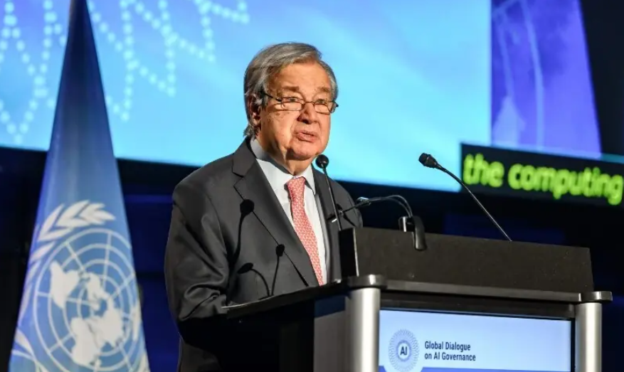 UN chief urges global AI governance, warns against letting technology shape humanity’s future
