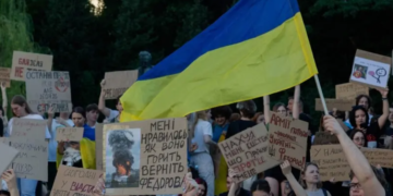Thousands protest in Kyiv over Zelensky’s dismissal of defence minister