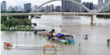 Severe storms and floods kill 17 in China as more than 130,000 evacuated