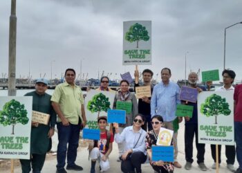 Mera Karachi Group Organizes Mangrove Plantation Drive to Protect Karachi’s Coastline
