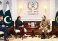 US Afghanistan War Commission Delegation Meets Field Marshal Asim Munir at GHQ